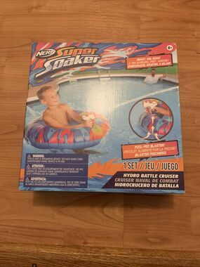 Nerf Super Soaker Hydro Battle Ride-On Cruiser Inflatable Pool Float